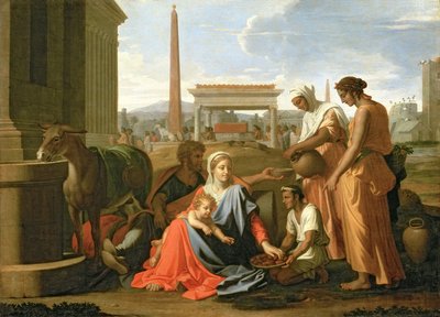 残りのエジプトへの飛行 作： Nicolas Poussin